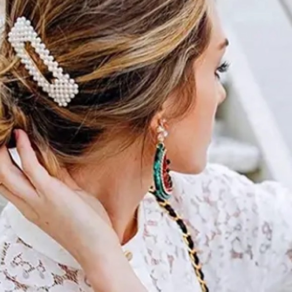 Coming Soon! Watermelon Crystal and Rhinestone Drop Earrings - Picture 5 of 6